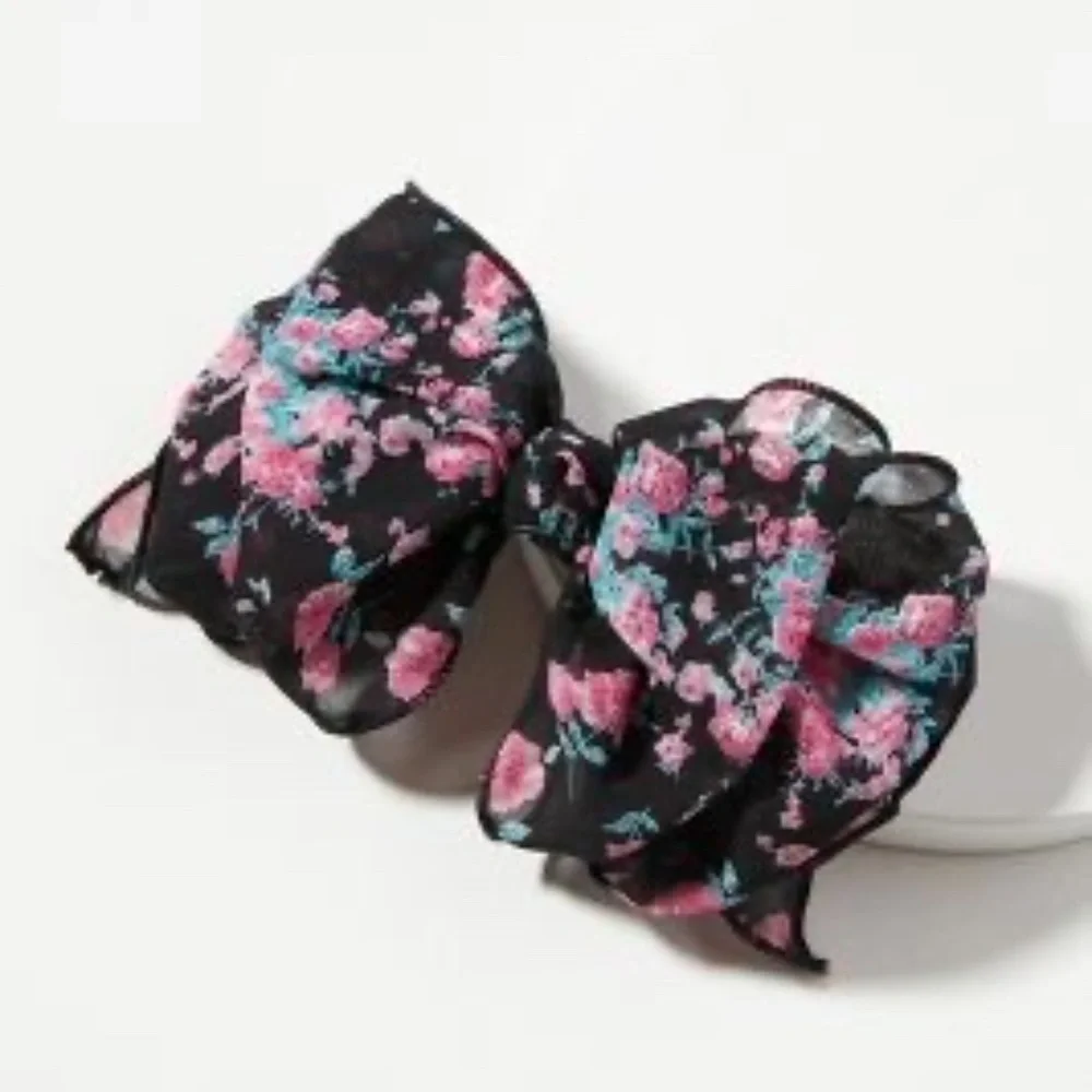 NWT Anthropologie Millie Floral Bow Barrette